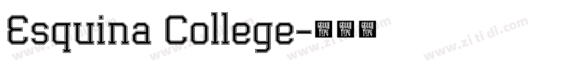Esquina College字体转换